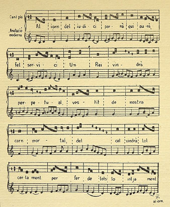 El Cant de la Sibil&middot;la tal com es cantava a Girona en la primera meitat del segle XVI