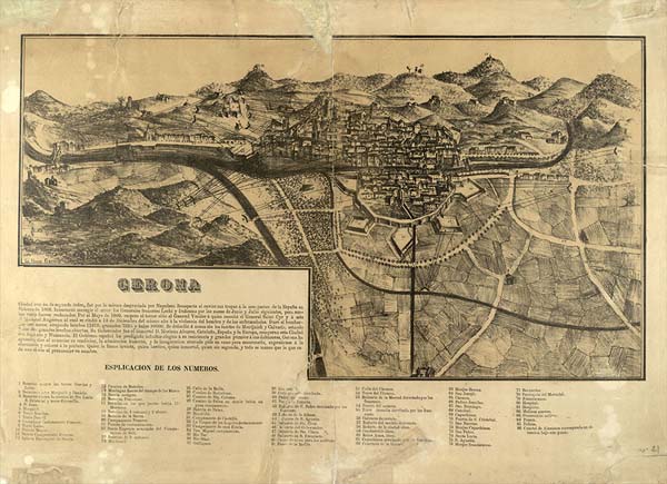 Plànol de Girona, 1809