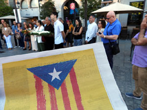 Diada Nacional 2026. Homenatge floral a Carles Rahola a la Rambla de la Llibertat
