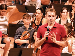 Festival Notes al parc 2022. Assaig de la Jove Orquestra de les Comarques Gironines