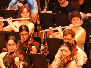 Festival Notes al parc 2022. Assaig de la Jove Orquestra de les Comarques Gironines