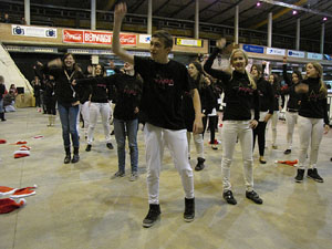 Inauguració de la pista de gel a Fira de Girona