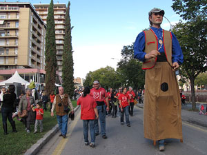 Trobada de gegants: la cercavila