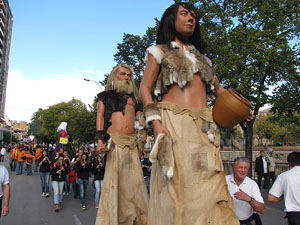 Trobada de gegants: la cercavila