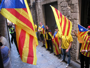 Ambient a Girona i preparació de la Via Catalana