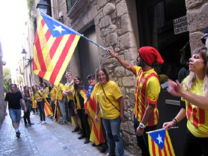 Ambient a Girona i preparació de la Via Catalana