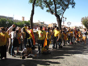 Ambient a Girona i preparació de la Via Catalana