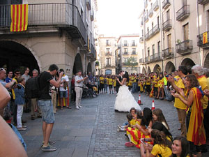 Ambient a Girona i preparació de la Via Catalana