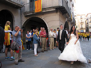 Ambient a Girona i preparació de la Via Catalana