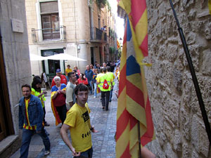 Ambient a Girona i preparació de la Via Catalana