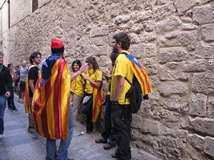 Ambient a Girona i preparació de la Via Catalana