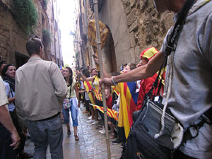 Ambient a Girona i preparació de la Via Catalana