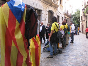 Ambient a Girona i preparació de la Via Catalana