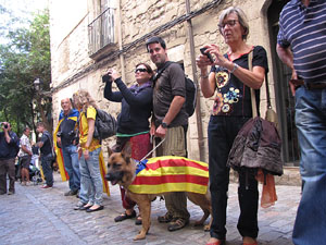 Ambient a Girona i preparació de la Via Catalana