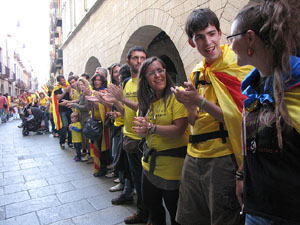 Ambient a Girona i preparació de la Via Catalana