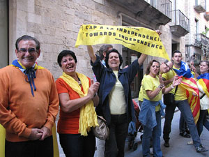 Ambient a Girona i preparació de la Via Catalana