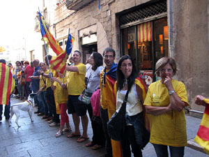 Ambient a Girona i preparació de la Via Catalana