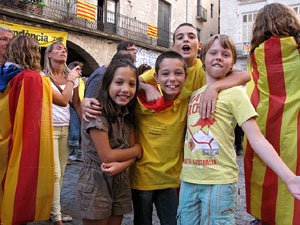 Ambient a Girona i preparació de la Via Catalana