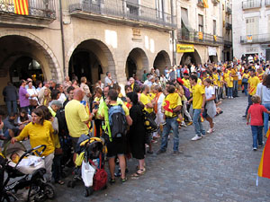Ambient a Girona i preparació de la Via Catalana