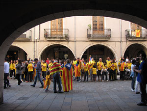 Ambient a Girona i preparació de la Via Catalana