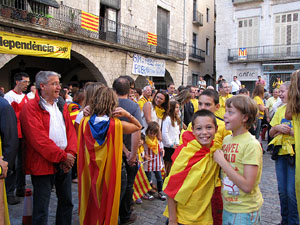 Ambient a Girona i preparació de la Via Catalana