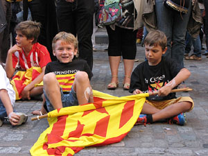 Ambient a Girona i preparació de la Via Catalana