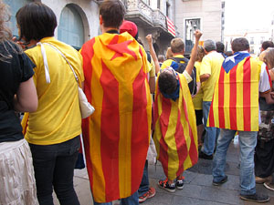 Ambient a Girona i preparació de la Via Catalana