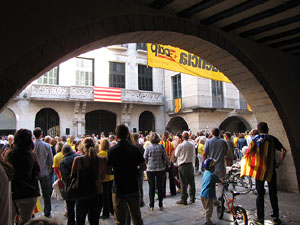 Ambient a Girona i preparació de la Via Catalana