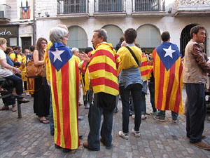 Ambient a Girona i preparació de la Via Catalana