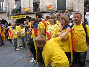 Ambient a Girona i preparació de la Via Catalana