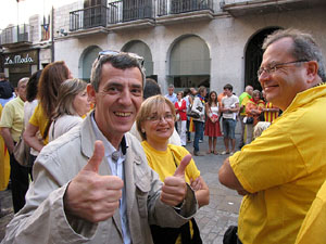 Ambient a Girona i preparació de la Via Catalana