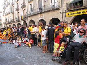Ambient a Girona i preparació de la Via Catalana