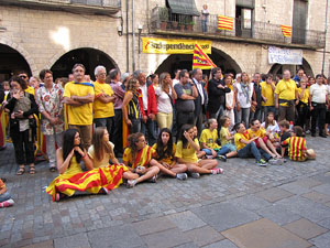 Ambient a Girona i preparació de la Via Catalana