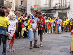 Ambient a Girona i preparació de la Via Catalana