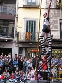 Espectacle de circ a c&agrave;rrec de CIRCO LOS