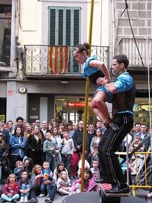 Espectacle de circ a c&agrave;rrec de CIRCO LOS