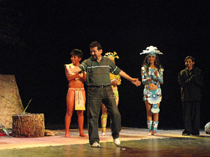 Espectacle Popol Vuh, soplo de vida. Cia. del Centro Cultural Jalil Gibran de Puebla (Mèxic)