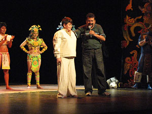 Espectacle Popol Vuh, soplo de vida. Cia. del Centro Cultural Jalil Gibran de Puebla (Mèxic)