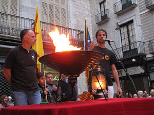Arribada de la Flama del Canig&oacute; 2013