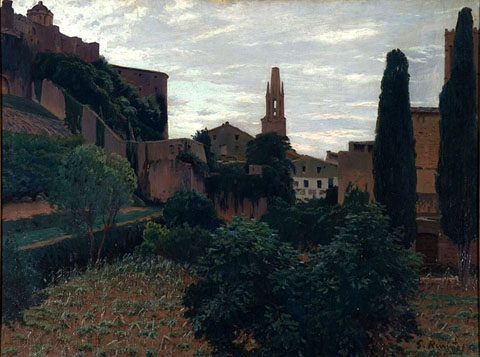 Girona. Oli sobre tela de Santiago Rusiñol, 1909