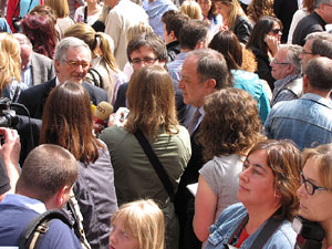 Inauguració a la plaça de la Catedral