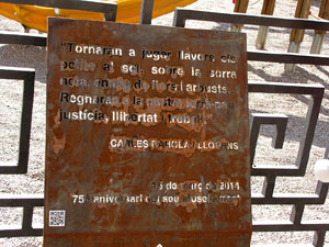 75è aniversari de l'afusellament de Carles Rahola