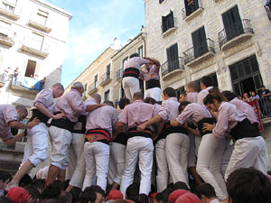 Fires de Sant Narcís 2013. Diada castellera a la plaça del Vi