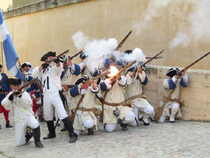 Girona resisteix! Jornades de recreaci&oacute; hist&ograve;rica de la Guerra de Successi&oacute;. Recreaci&oacute; dels combats de 1705