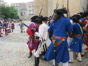 Girona resisteix! Jornades de recreaci&oacute; hist&ograve;rica de la Guerra de Successi&oacute;. Recreaci&oacute; dels combats de 1705