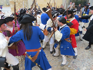 Girona resisteix! Jornades de recreaci&oacute; hist&ograve;rica de la Guerra de Successi&oacute;. Recreaci&oacute; dels combats de 1705