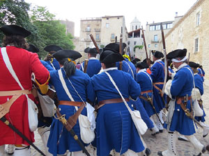 Girona resisteix! Jornades de recreaci&oacute; hist&ograve;rica de la Guerra de Successi&oacute;. Recreaci&oacute; dels combats de 1705