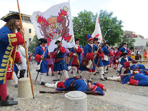 Girona resisteix! Jornades de recreaci&oacute; hist&ograve;rica de la Guerra de Successi&oacute;. Recreaci&oacute; dels combats de 1705
