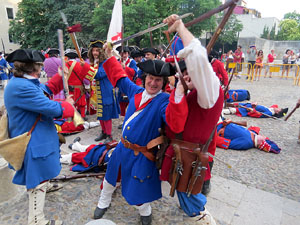 Girona resisteix! Jornades de recreaci&oacute; hist&ograve;rica de la Guerra de Successi&oacute;. Recreaci&oacute; dels combats de 1705