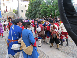 Girona resisteix! Jornades de recreaci&oacute; hist&ograve;rica de la Guerra de Successi&oacute;. Recreaci&oacute; dels combats de 1705